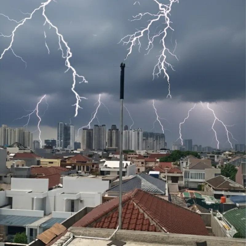 Cuaca ekstrem petir menyambar